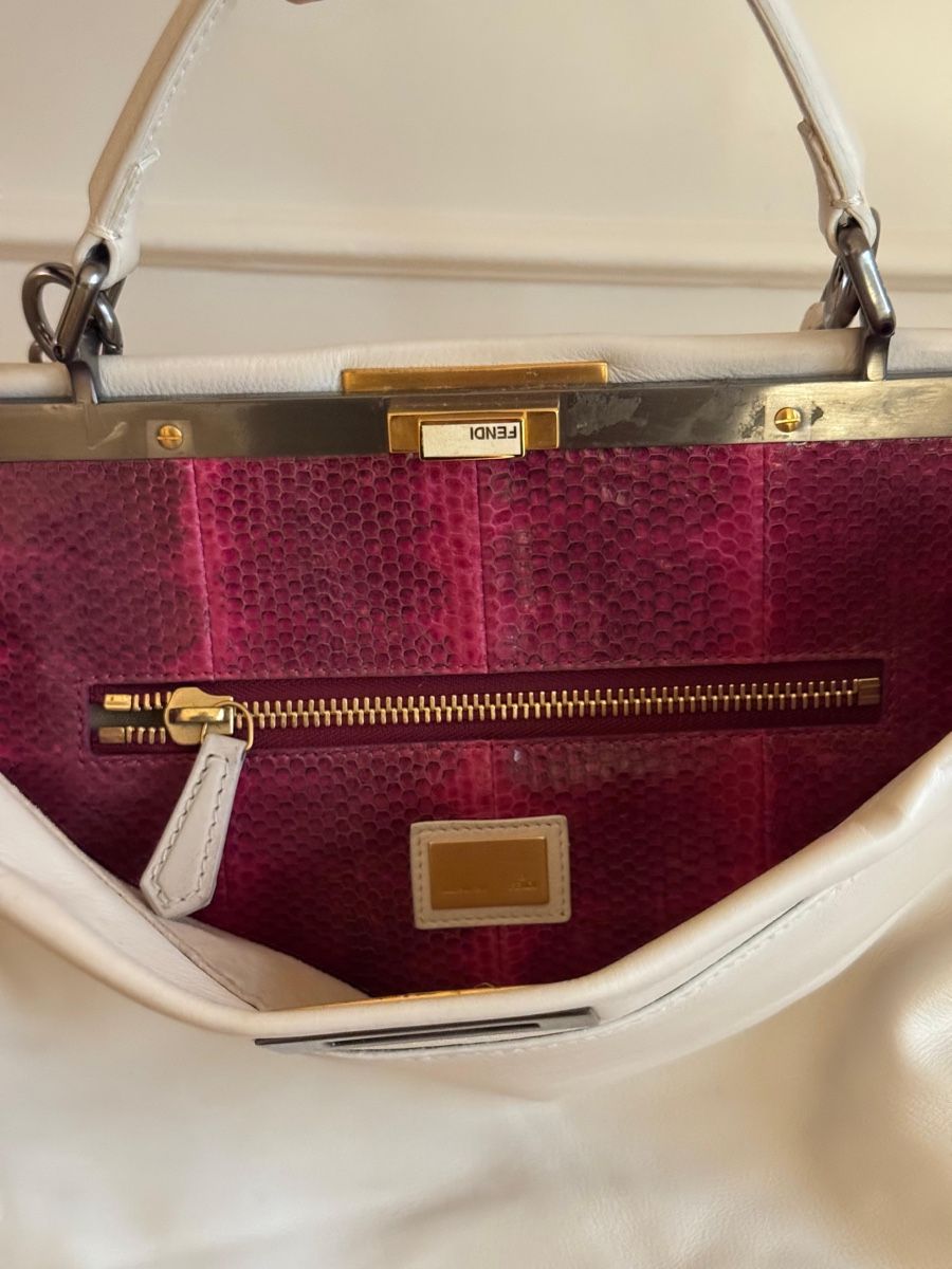 Fendi Borse da donna: Fendi Peekabo in White 40cm – Usato da Zürich venduto da Mirouch 5