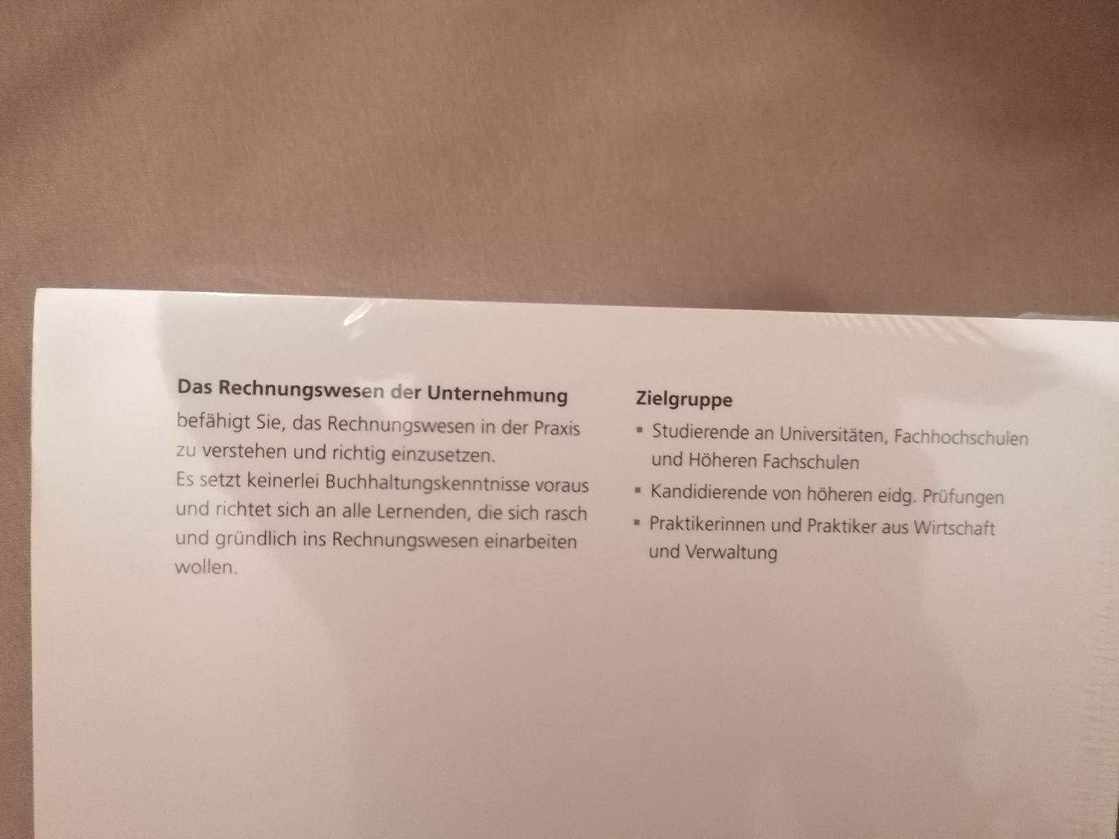 Bücher: Buch: Das Rechnungswesen der Unternehmung – Neu und originalverpackt aus Luzern von chr_ny72 2