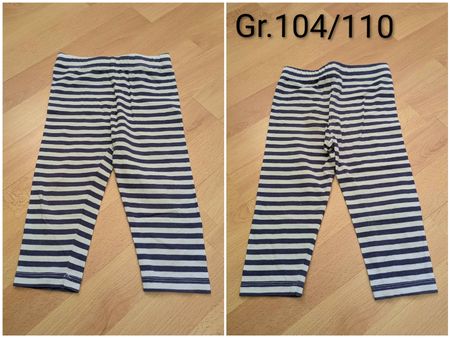 Gestreeifte Leggings Gr. 104/110 guter Zustand