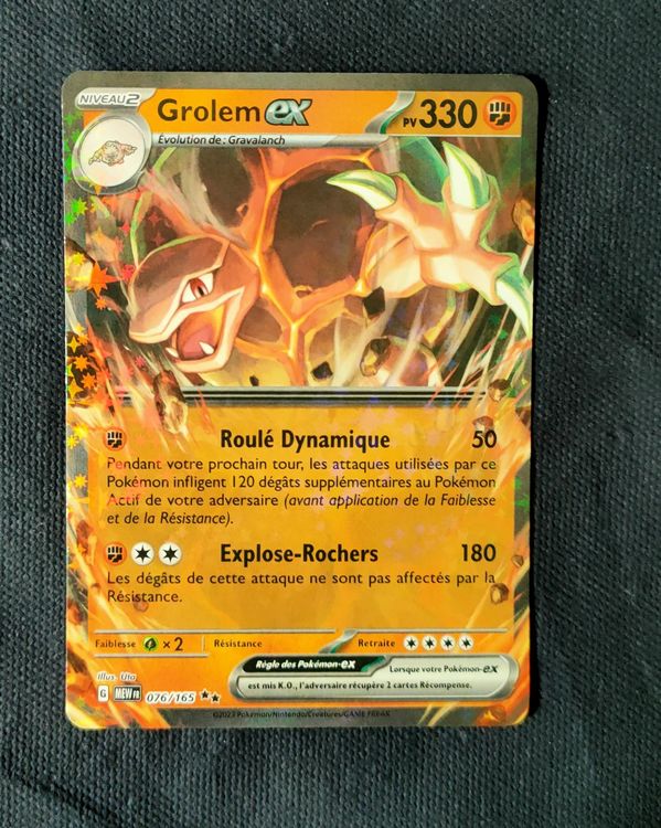 Cartes Pokemon Grolem EX 151 FR Français 076 MEW (Gebraucht) in Thonex ...
