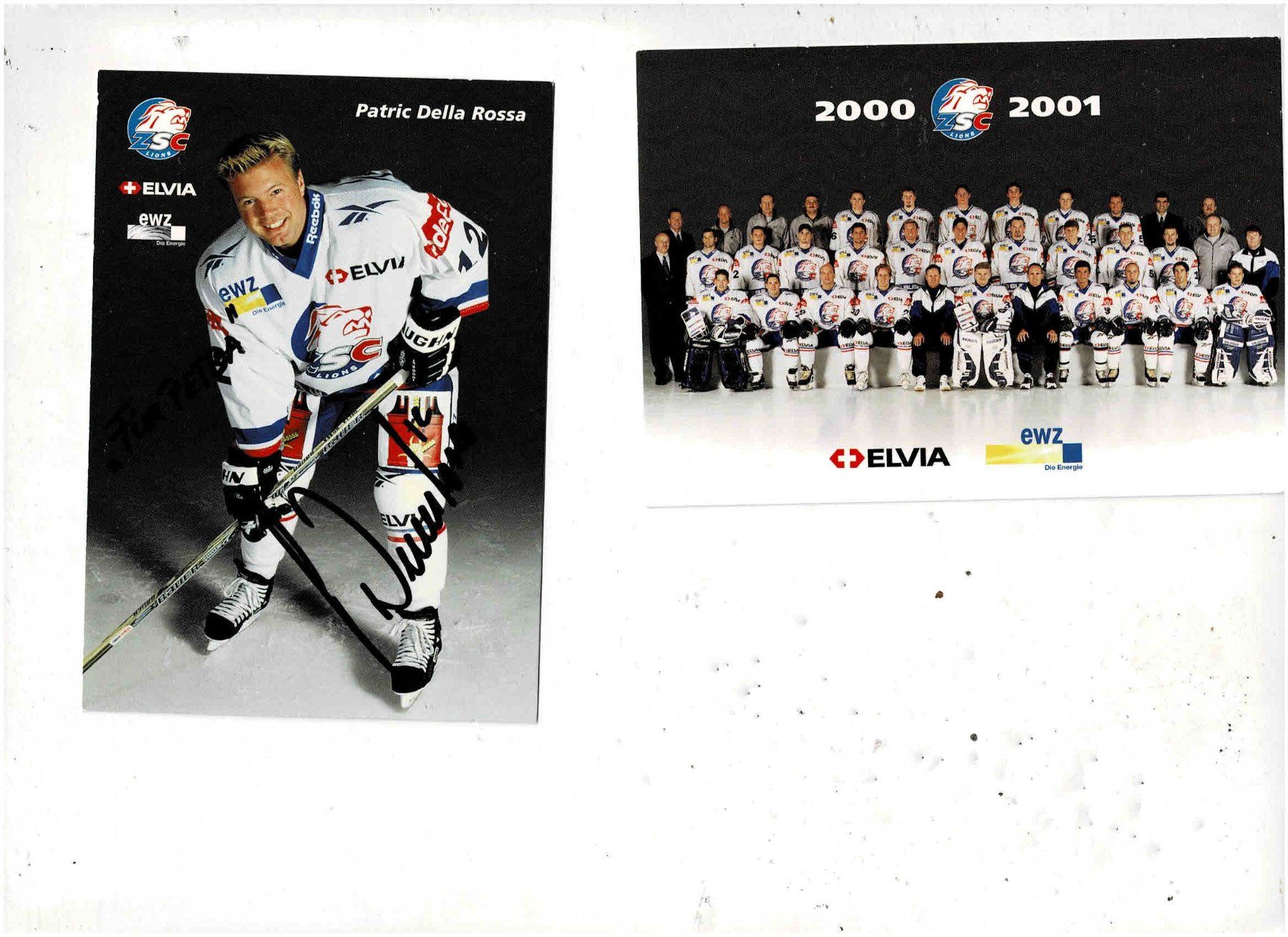 Autogramme: ZSC Lions  Patrick Della Rossa Orginalunterschrift plus Mann – Gebraucht aus Sulz AG von Oberdanne8
