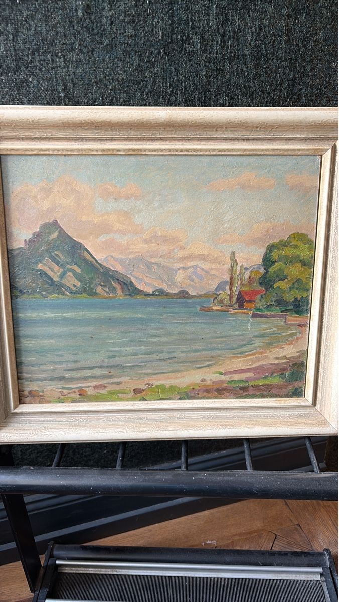 Dipinti: Öl auf Leinwand, gerahmt, Thunersee, Impression – Usato da Gattikon venduto da mo.suter
