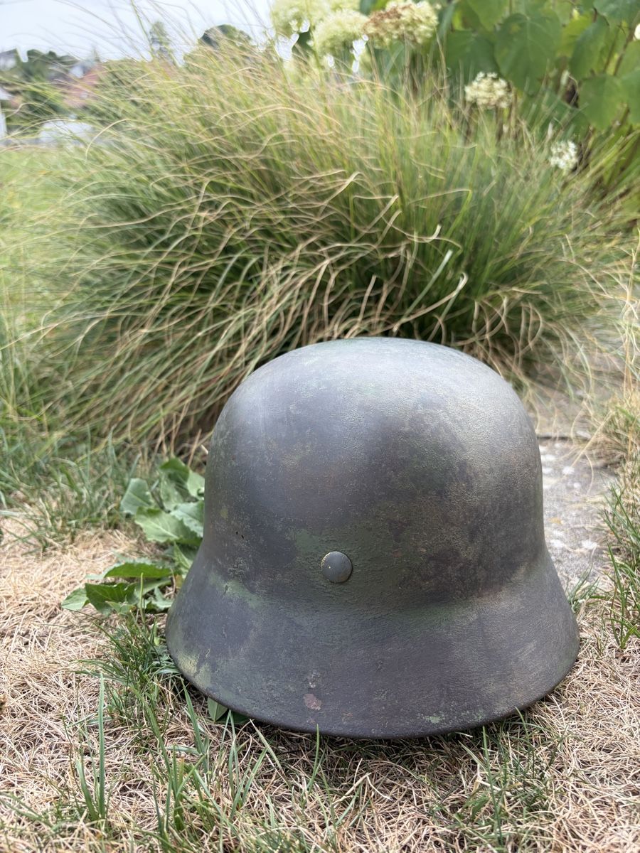 Abbigliamento & accessori d'epoca: Deutscher Stahlhelm M40 / 2. Weltkrieg  – Usato da Roggwil BE venduto da TheColorsOfHistory 8