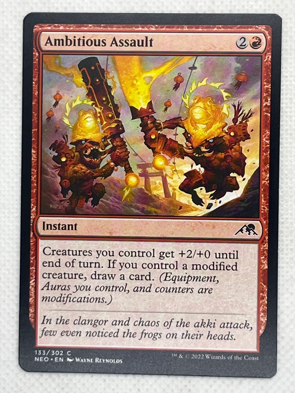 Magic The Gathering Cartes à collectionner: MTG Ambitious Assault NEO 133 Englisch Common – D'occasion à Hinterkappelen par Kim1992