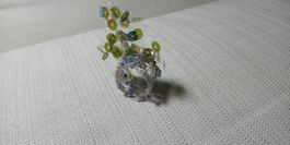 Designer Ring aus Silberfaden 925 Pailletten zu Free People