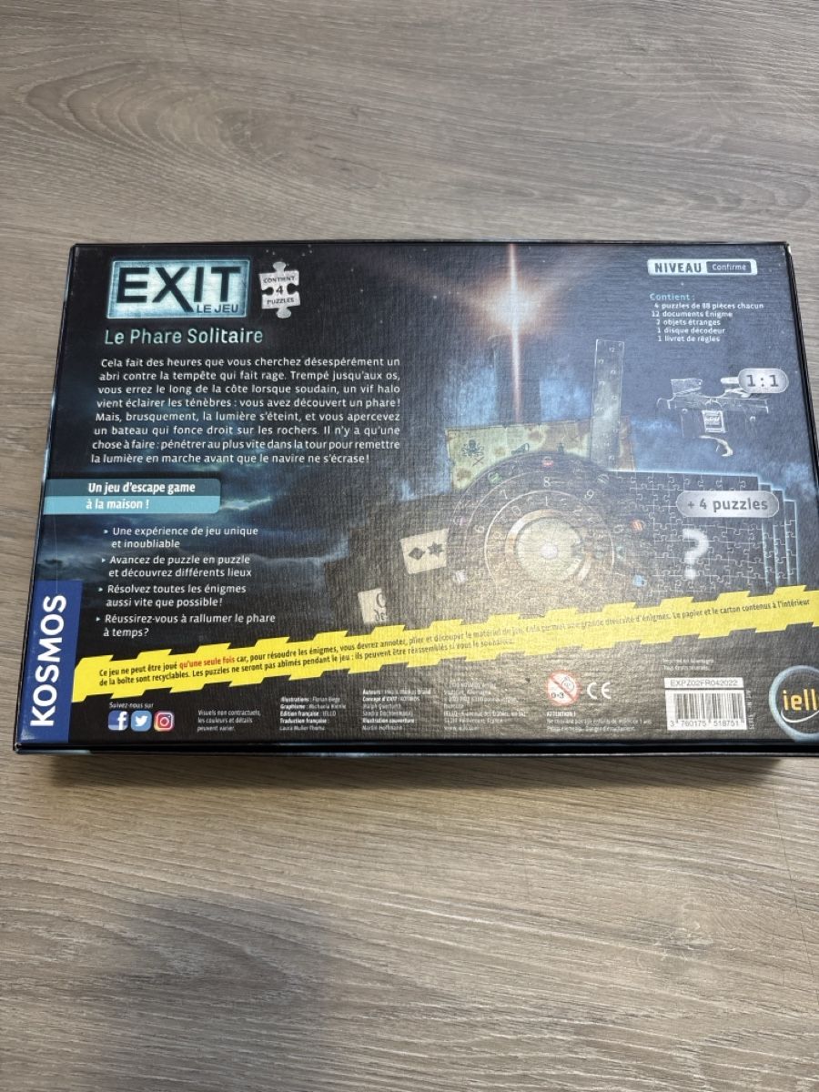 Spiele: Jeu EXIT Le Phare Solitaire – Neu (gemäss Beschreibung) aus Courfaivre von ame_d67y 1