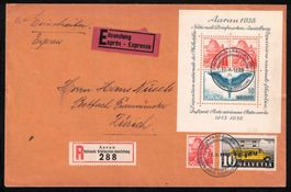 1938, San Salvatore Nr. 215y auf FDC "17.IX.38", Kat.1'000.-