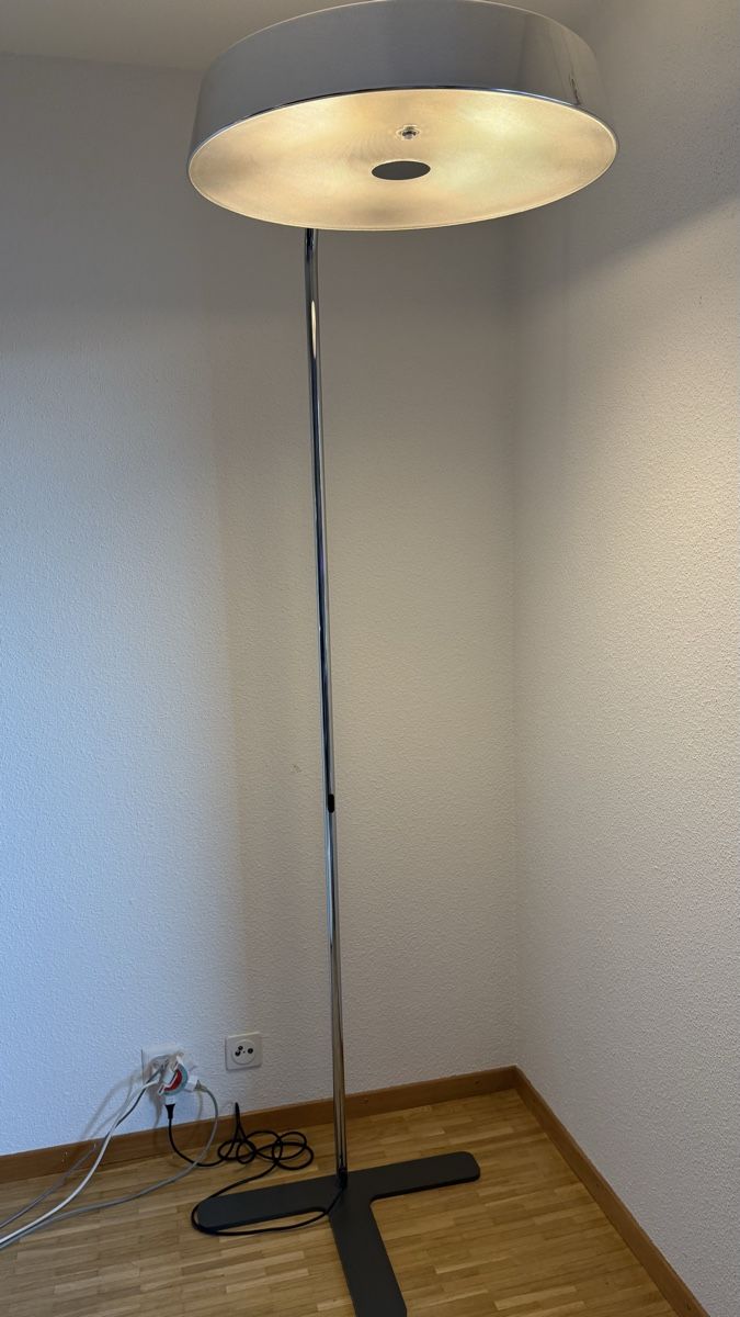 Belux Lampade: Belux Koi lampadaire chromé – Usato da Nyon venduto da stylevintage79 1