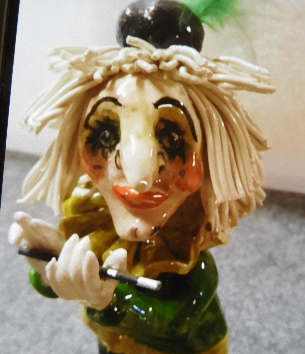 Statuette: FASNACHTSFIGUR Pierrot Piccolo 15-18cm,  EINZELSTUCK – Nuovo (secondo la descrizione) da Ettingen venduto da 1985printemps 4