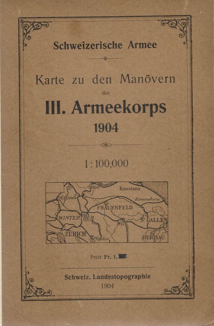 Libri: Karte zu den Manövern 1904 – Usato da Bern venduto da Grindelwaldaus