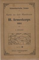 Karte zu den Manövern 1904