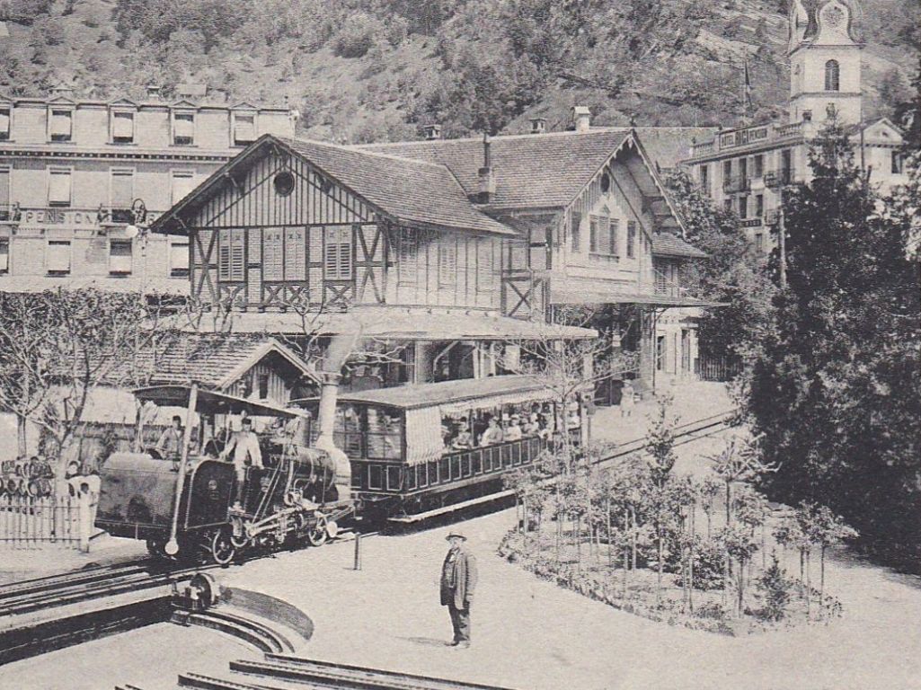 Cartoline postali: RIGIBAHN Station Vitznau, 1905 – Usato da Reiden venduto da cinfis 1