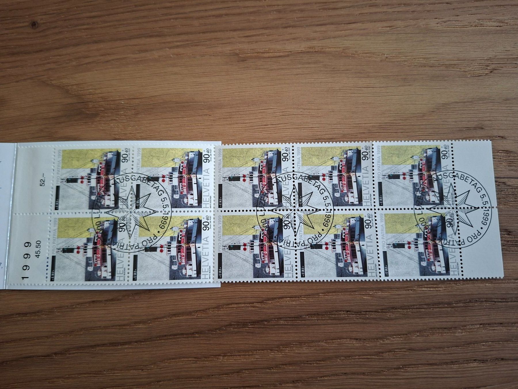Alle Briefmarken: Markenheftchen Pro Patria 1999 – Neu (gemäss Beschreibung) aus Hinterkappelen von 1399 2