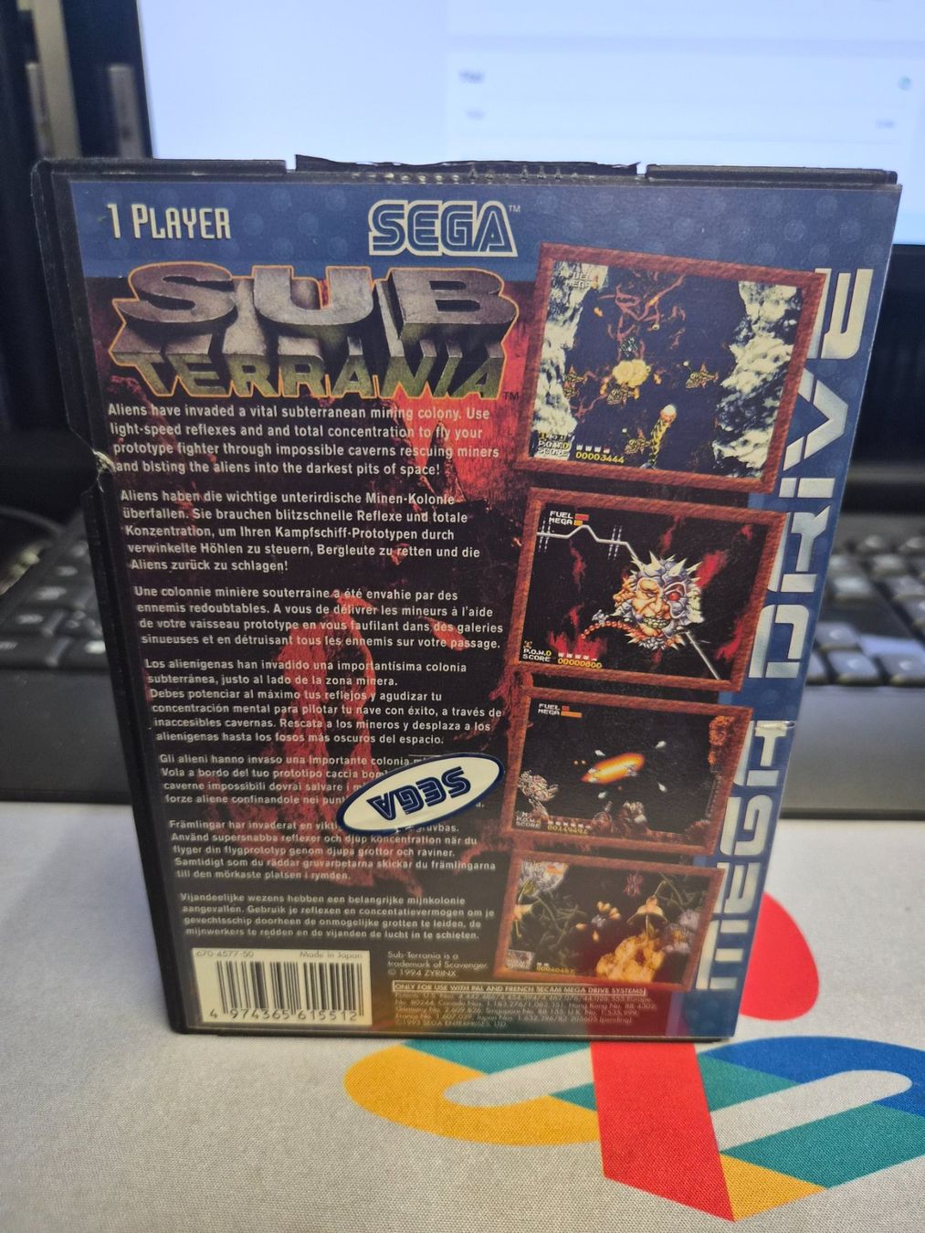 Sega Giochi: Spiel Sub Terrania Sega Mega Drive gebraucht – Usato da Zürich venduto da Joselito0 1