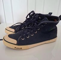 Polo Ralph Lauren Baskets Montantes Bleu Marine Suédine