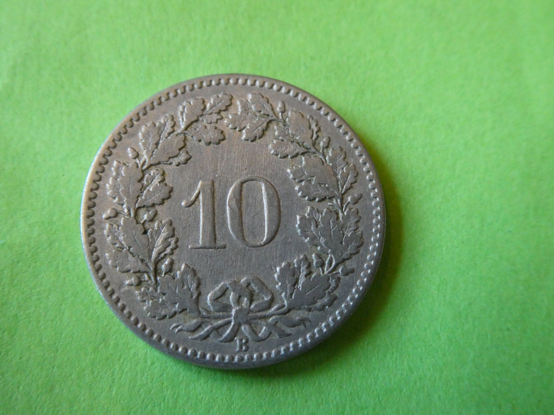 Tutti le monete: Schweiz 1880, 10 Rappen – Usato da Hinterforst venduto da Rohusri 1