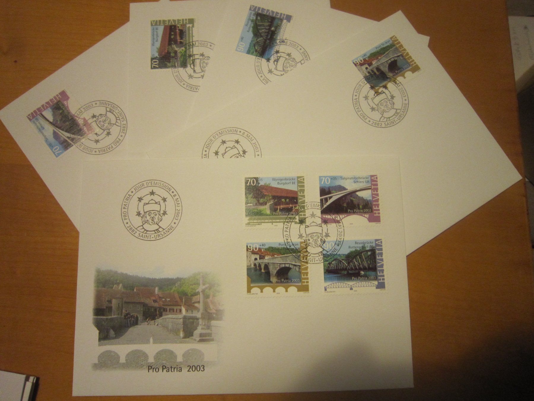 Tutti i francobolli: PP 2003 FDC Serie und einzeln – Usato da Gordola venduto da Polentaefung 2