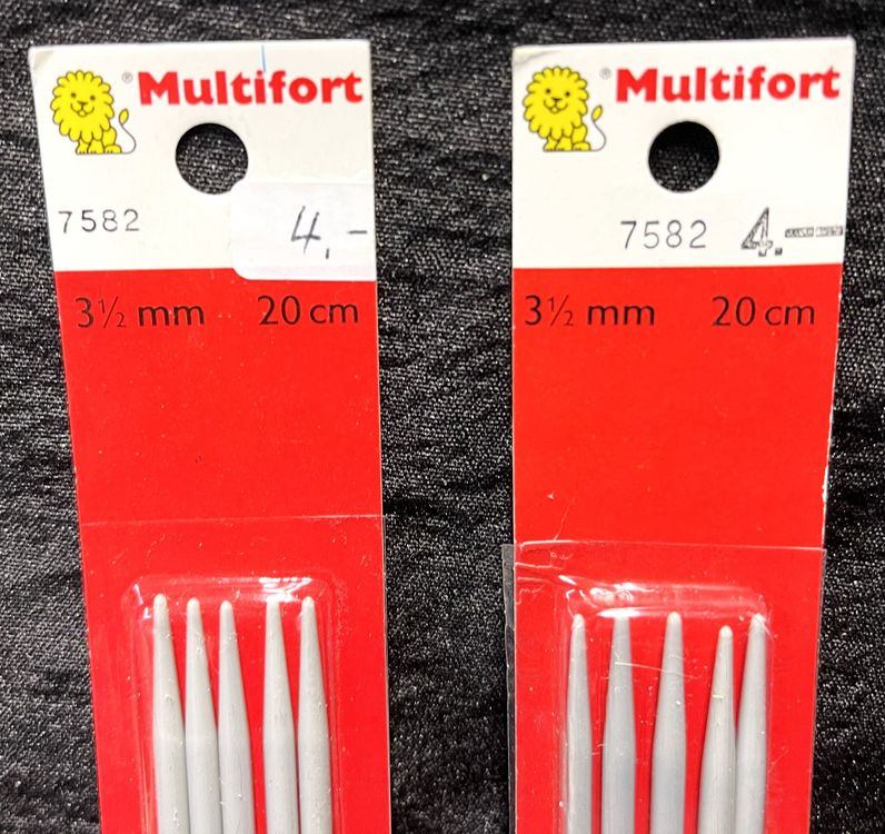 KnitPro Strumpfstricknadeln Bamboo - 5er Set 20cm 2.5mm Natur