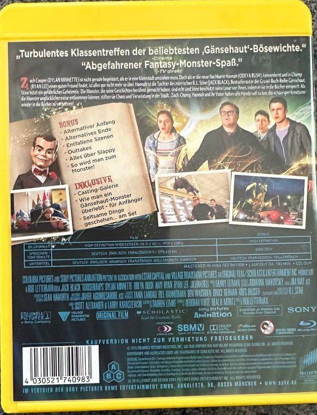 Tutti i DVDs: Gänsehaut 1+2 - Blu-ray - Top Zustand! – Usato da Beringen venduto da Mantafisch1 1