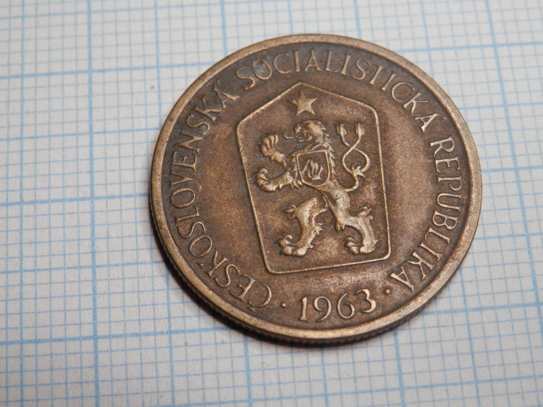 Tutti le monete: Tschechoslowakei 1 Krone, 1963 – Usato da Weiach venduto da weiach81