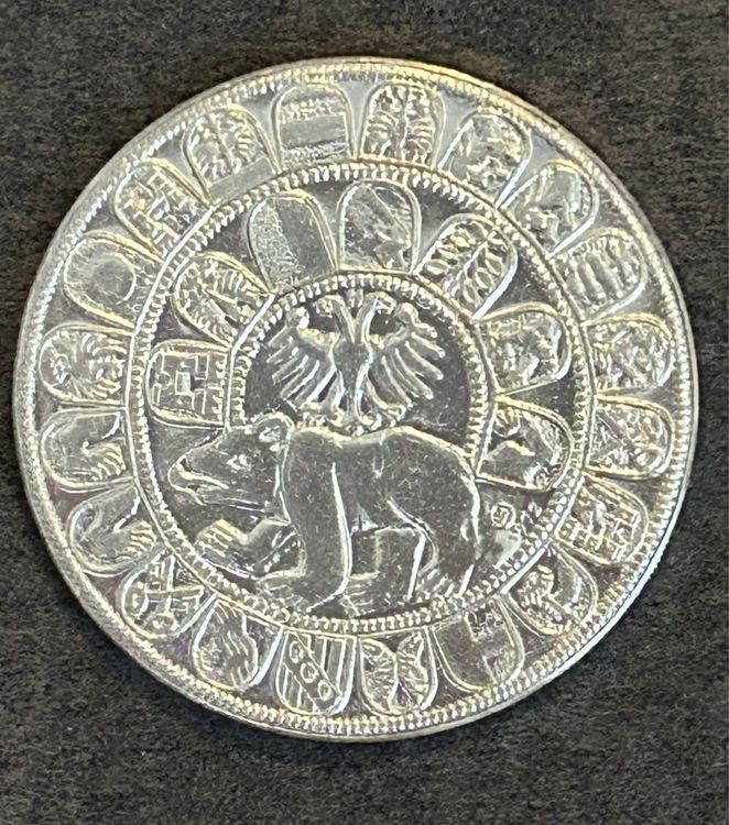 Pièce Commémorative Creuse Aigle Allemand – Collection Rétro Or, Sous Coque Acrylique, Design Exquis