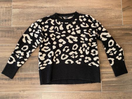FREE QUENT Pullover Leoparden-Muster beige braun Gr. M
