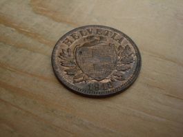 (D1) Départ 1 CHF 2 Rappen 1918