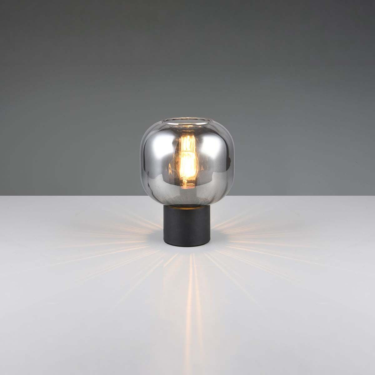 Lampade: Tischleuchte, Glas, Chrom, 26 cm Höhe – Nuovo (secondo la descrizione) da Kreuzlingen venduto da Smart-Light 1