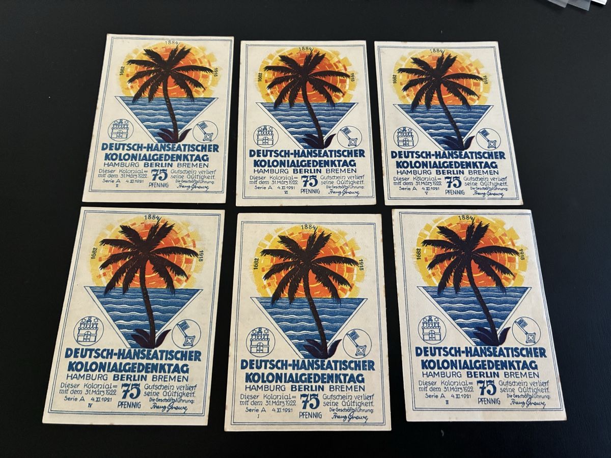 Banconote: 6 verschiedene notgeld  – Usato da Dällikon venduto da Woldbanknoten 1