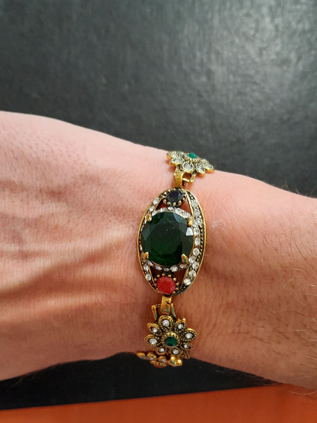 Bracciali & Braccialetti: Blumen Armkette, vergoldet, 19cm – Usato da Aarau venduto da Reto_BA_01 1
