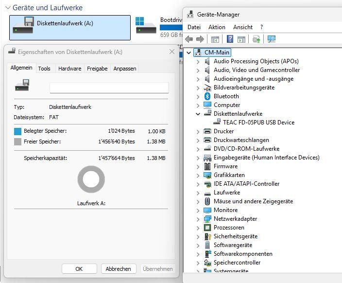 Disketten: TEAC Slim USB Floppy 3.5" Diskettenlaufwerk – Gebraucht aus Frick von volvo850driver 5