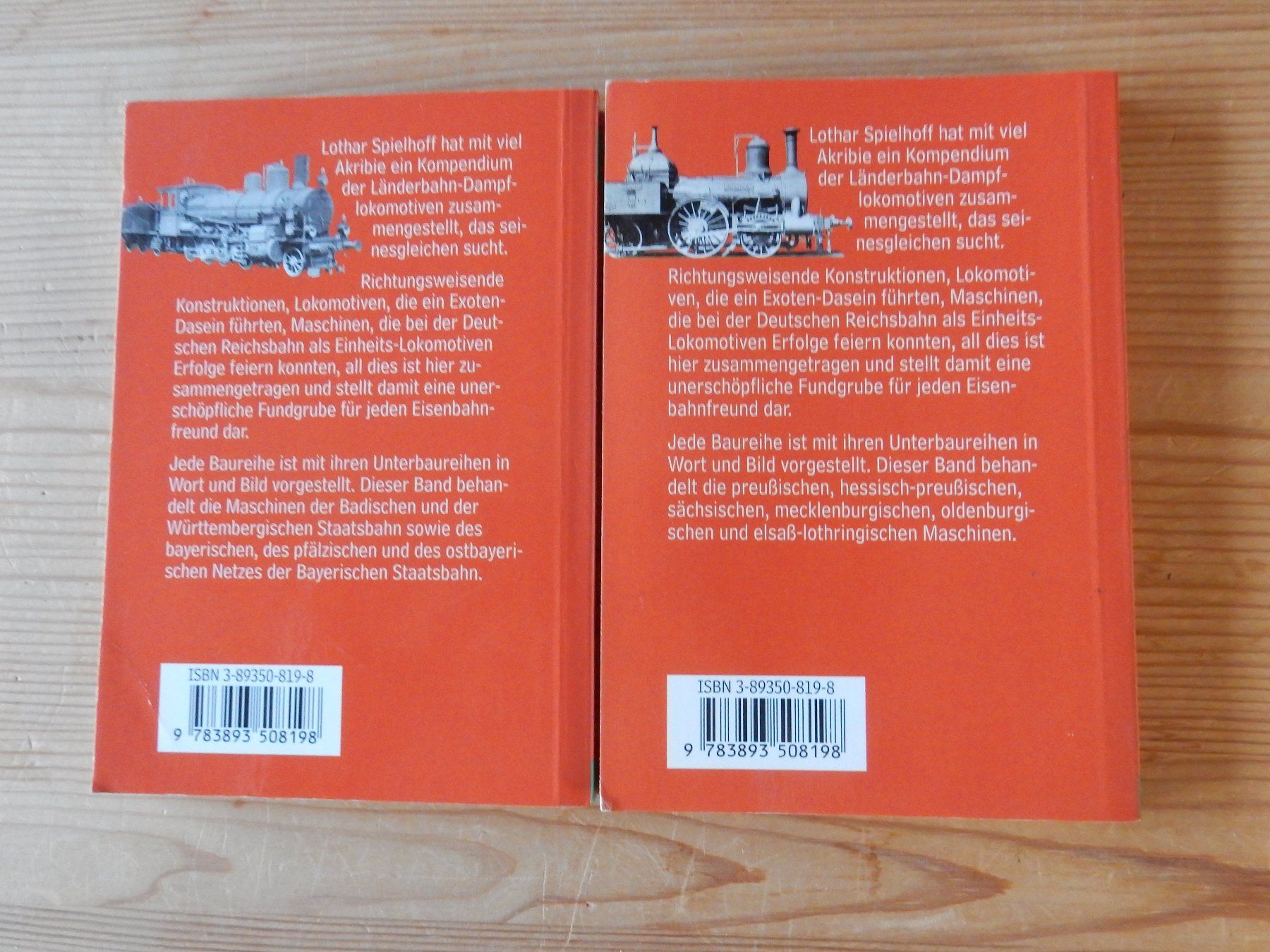 Bücher: 2x Länderbahn-Dampflokomotiven Spielhoff Weltbild Eisenbahn – Gebraucht aus Jona von JOberg_25 1
