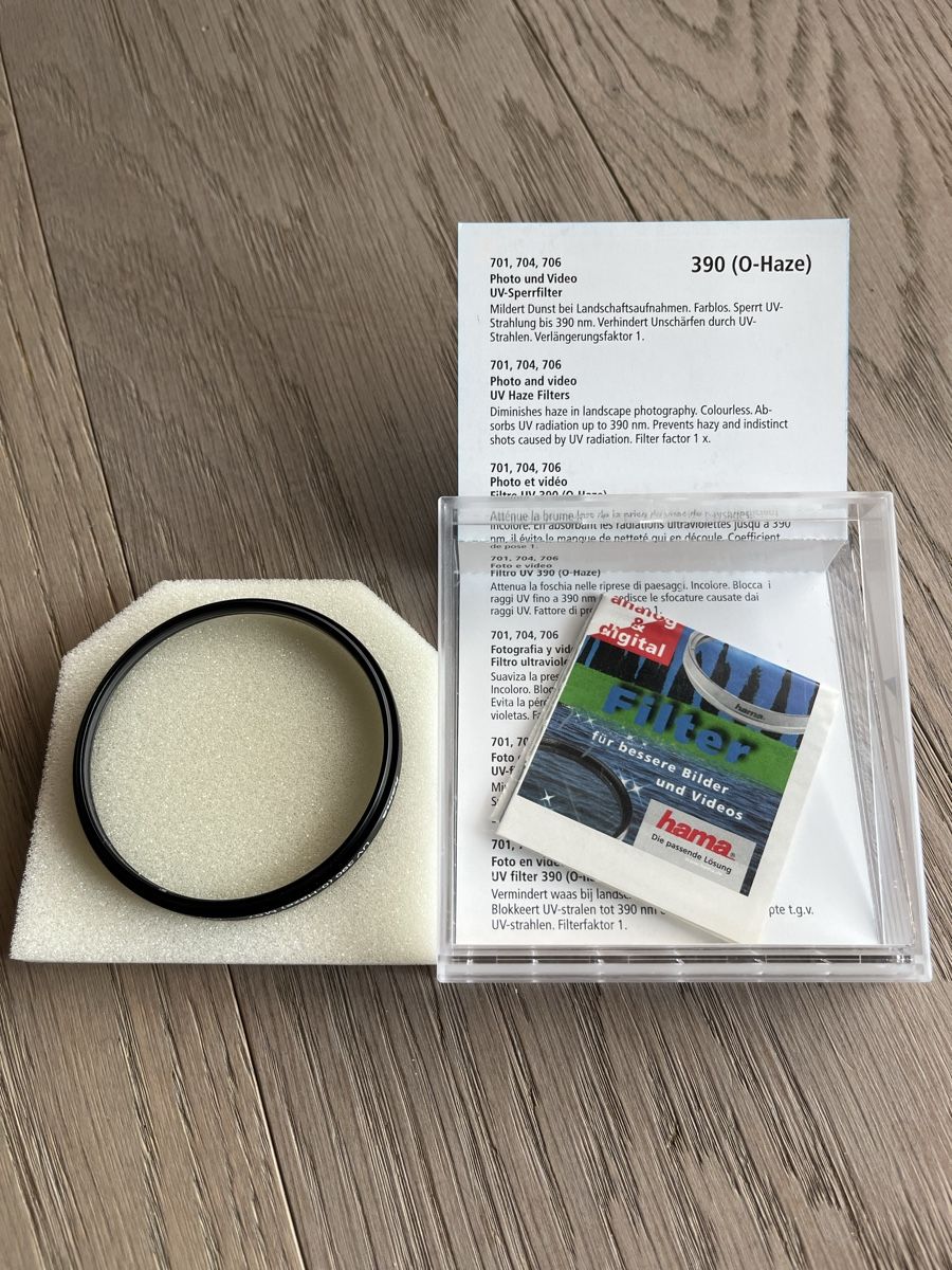 Hama Filtri: Hama UV Filter 390 (O-Haze)  – Usato da Dietlikon venduto da Xanya 4