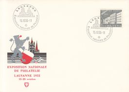 Sonderstempel S. 397 Lausanne 1955