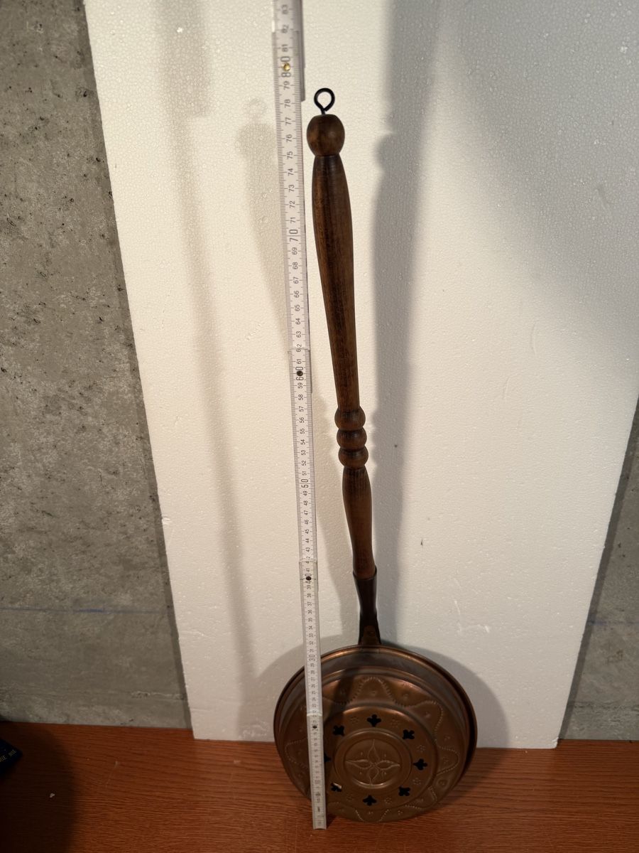 Tutte le decorazioni: Antique Bed Warmer - Copper and Wood - Charming Decor – Usato da Lausanne venduto da vas_cdb2 3