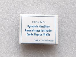 Hydrophile Gazebinde 5 cm x 10 m 1965