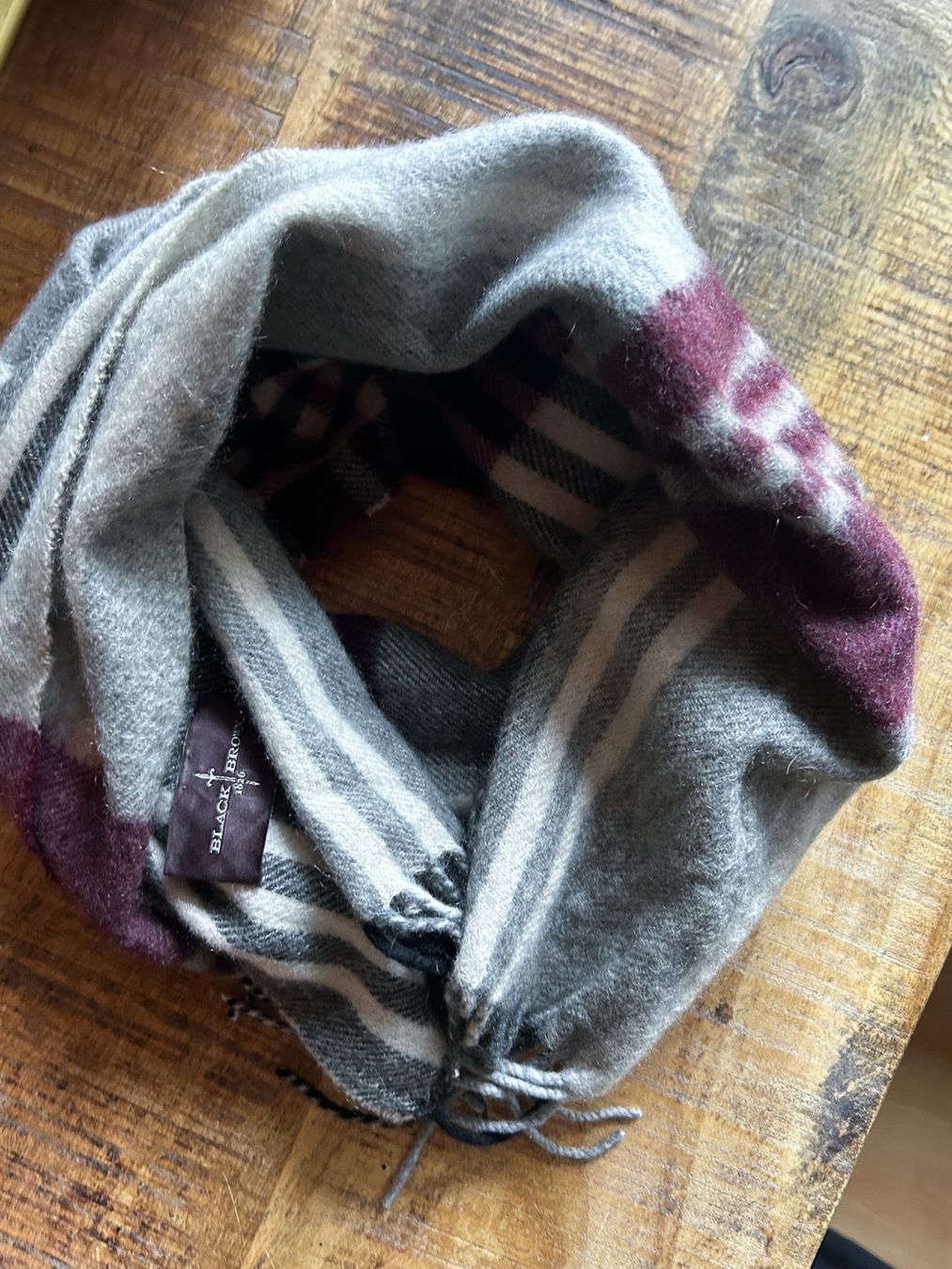 Foulard & Sciarpe: Black Brown 100% Cashmere Schal – Usato da Illnau venduto da Monkky 1