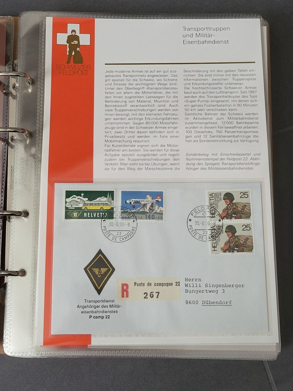 Tutti i francobolli: Briefmarkenalbum Schweizer Feldpost – Nuovo (secondo la descrizione) da Weinfelden venduto da michaelino 2