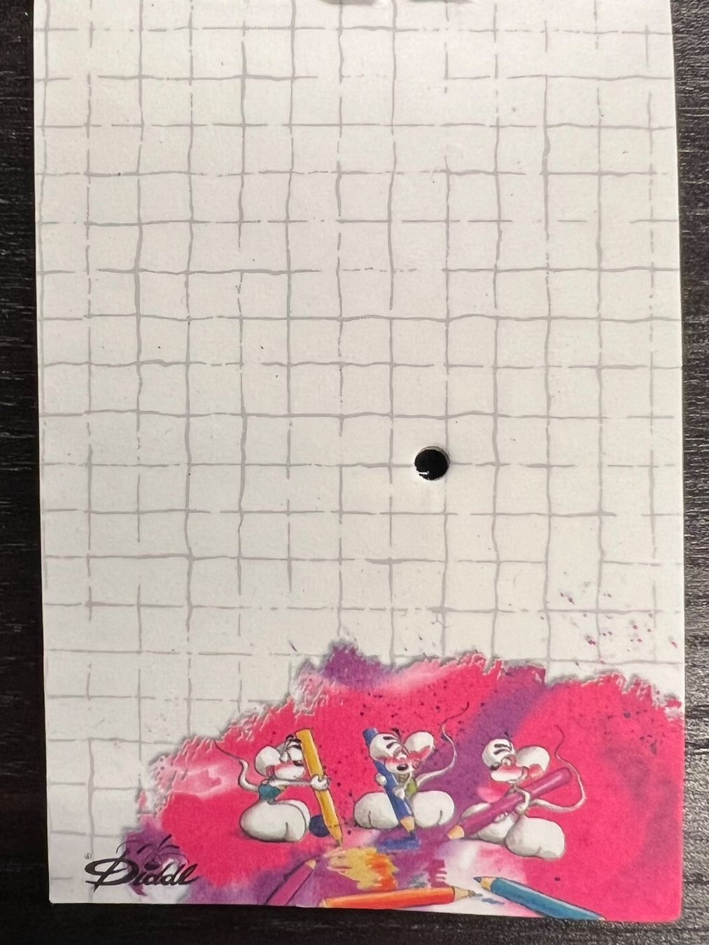 Papiere: Vintage Diddl-Blatt aus Mini-Block – Neu (gemäss Beschreibung) aus Zürich von rigani