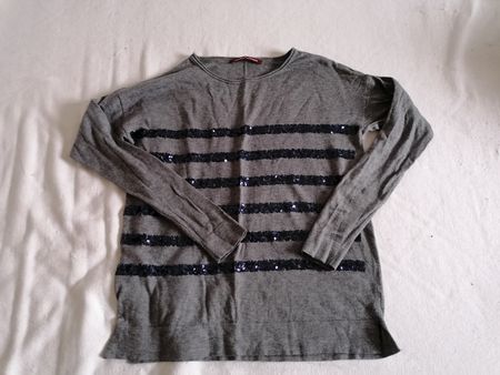 Pull Gris Paillettes Comptoir des Cotonniers
