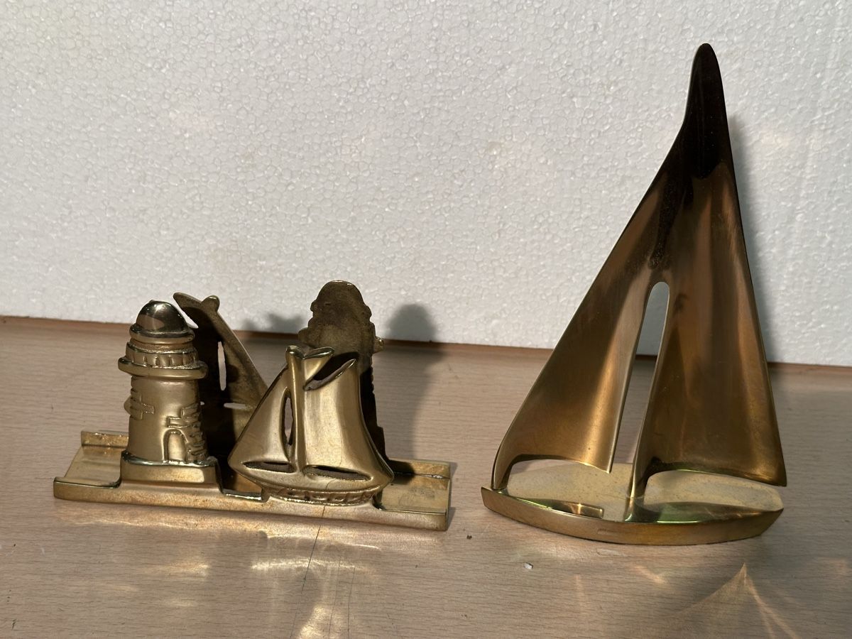 Tutte le decorazioni: Lot de 2 objets décoratifs en laiton – Usato da Lausanne venduto da artnouveau04 5