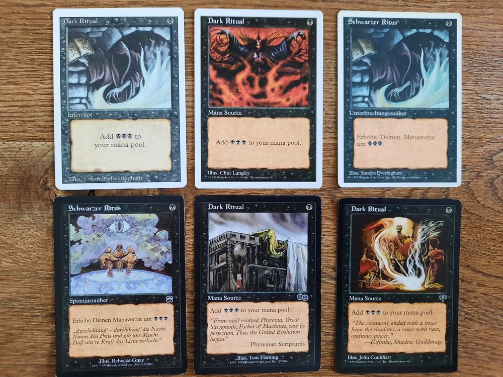 Magic the Gathering: Sechs Dark Ritual (Gebraucht) in Kriens für CHF 11 ...
