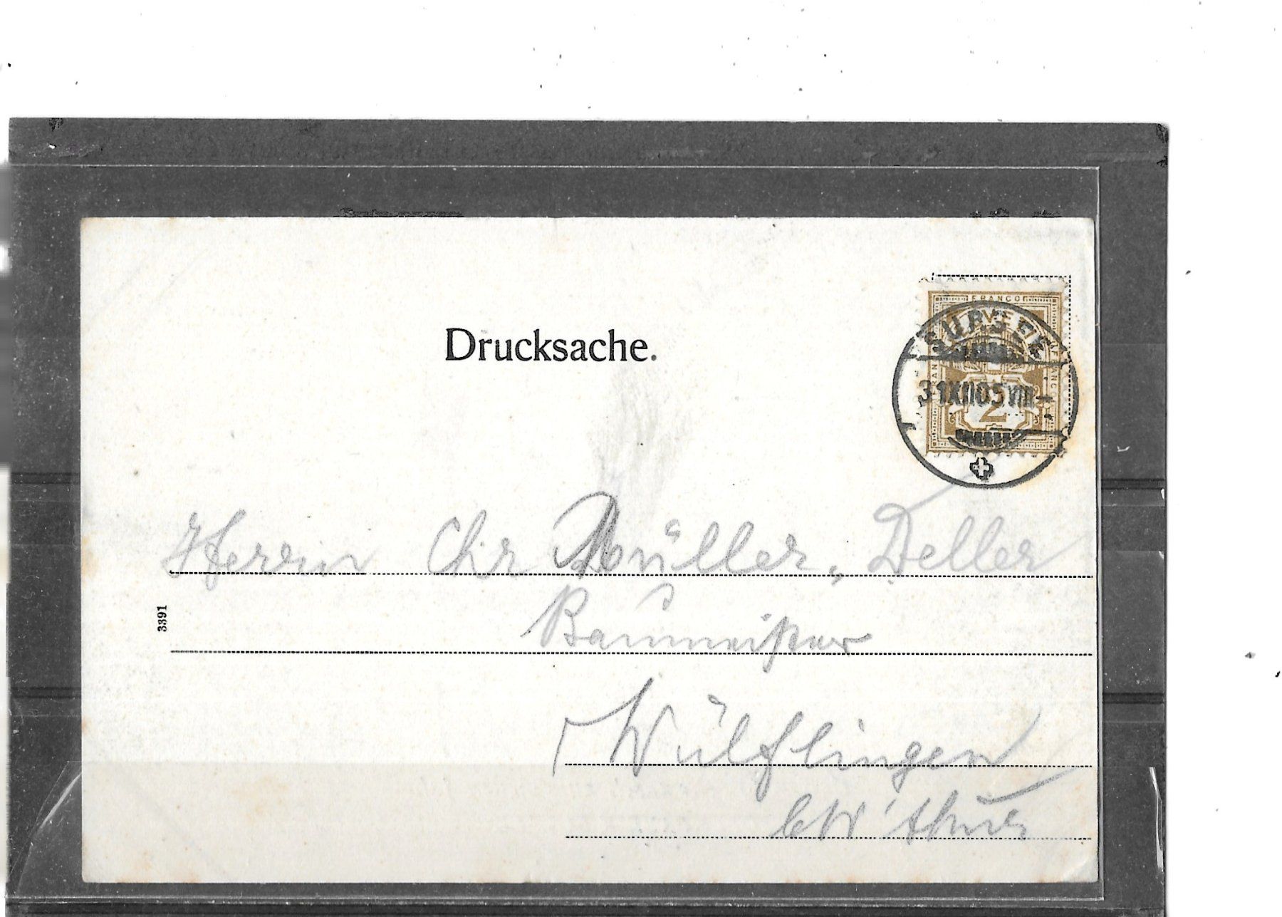 Ansichtskarten: LU Sursee 1905 – Gebraucht aus Schocherswil von Wilare 1