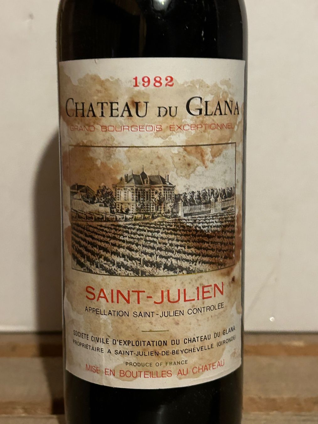 Wein: Château du GLANA 1982 Saint-Julien – Neu (gemäss Beschreibung) aus Roche VD von avediscipule 1