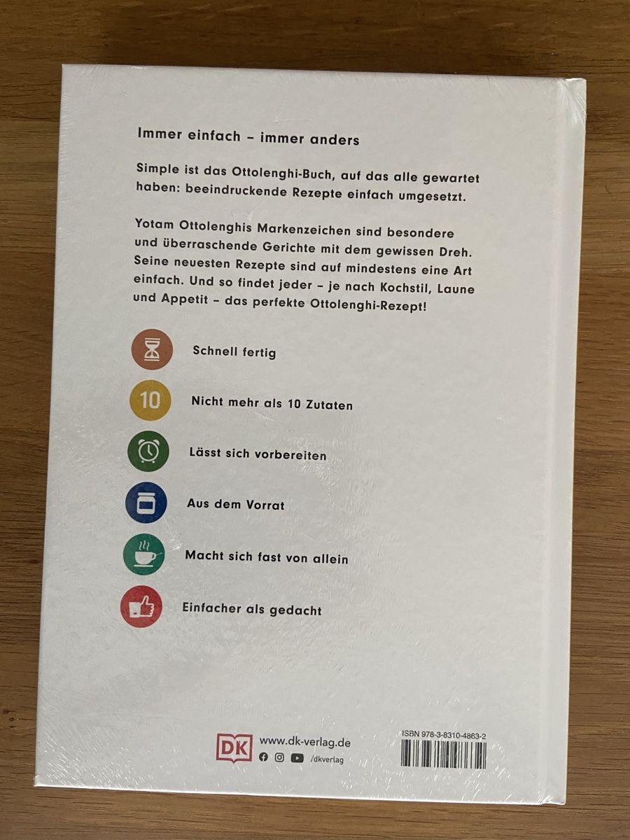 Libri: Simple ,  Kochbuch Ottolenghi Neu – Nuovo e nell'imballaggio originale da olten venduto da Pegasus1 1