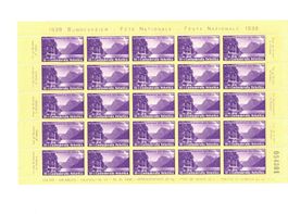 Pro Patri 1938 Bogen glattes Papier postfrisch