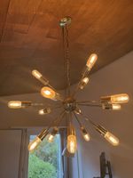 Suspension design Sputnik – Doré – 12 ampoules