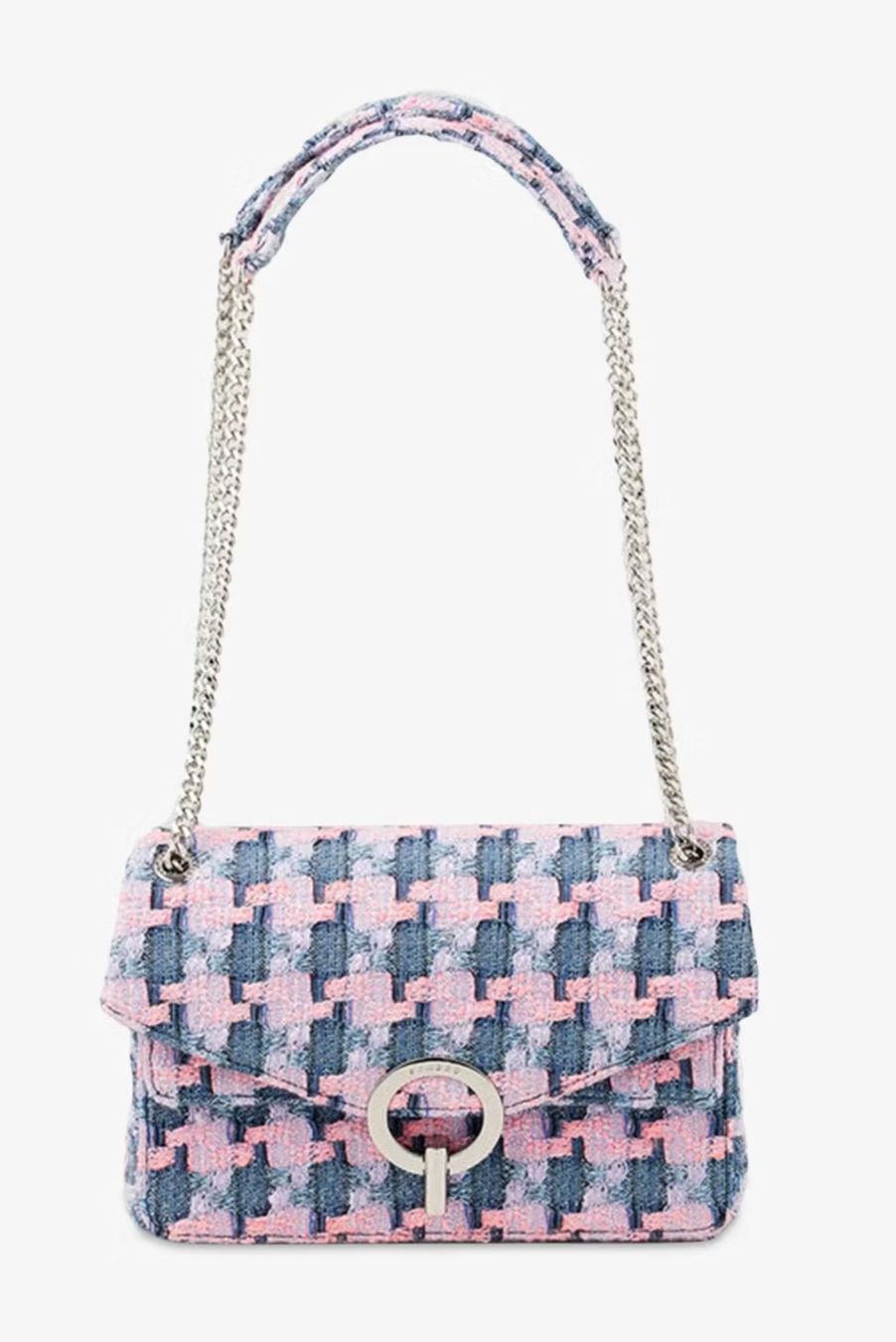Sandro Borse da donna: Schultertasche Sandro Yza, hellblau, klein gemustert – Usato da Adliswil venduto da Ch_Mei