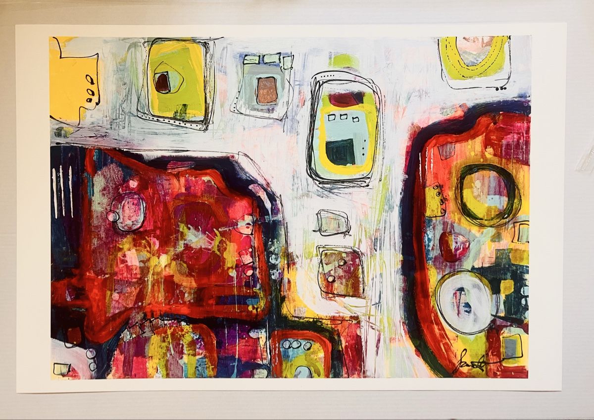 Dipinti: Einzigartiges abstraktes Gemälde, 50x70cm – Nuovo e nell'imballaggio originale da Kreuzlingen venduto da eszanza 2