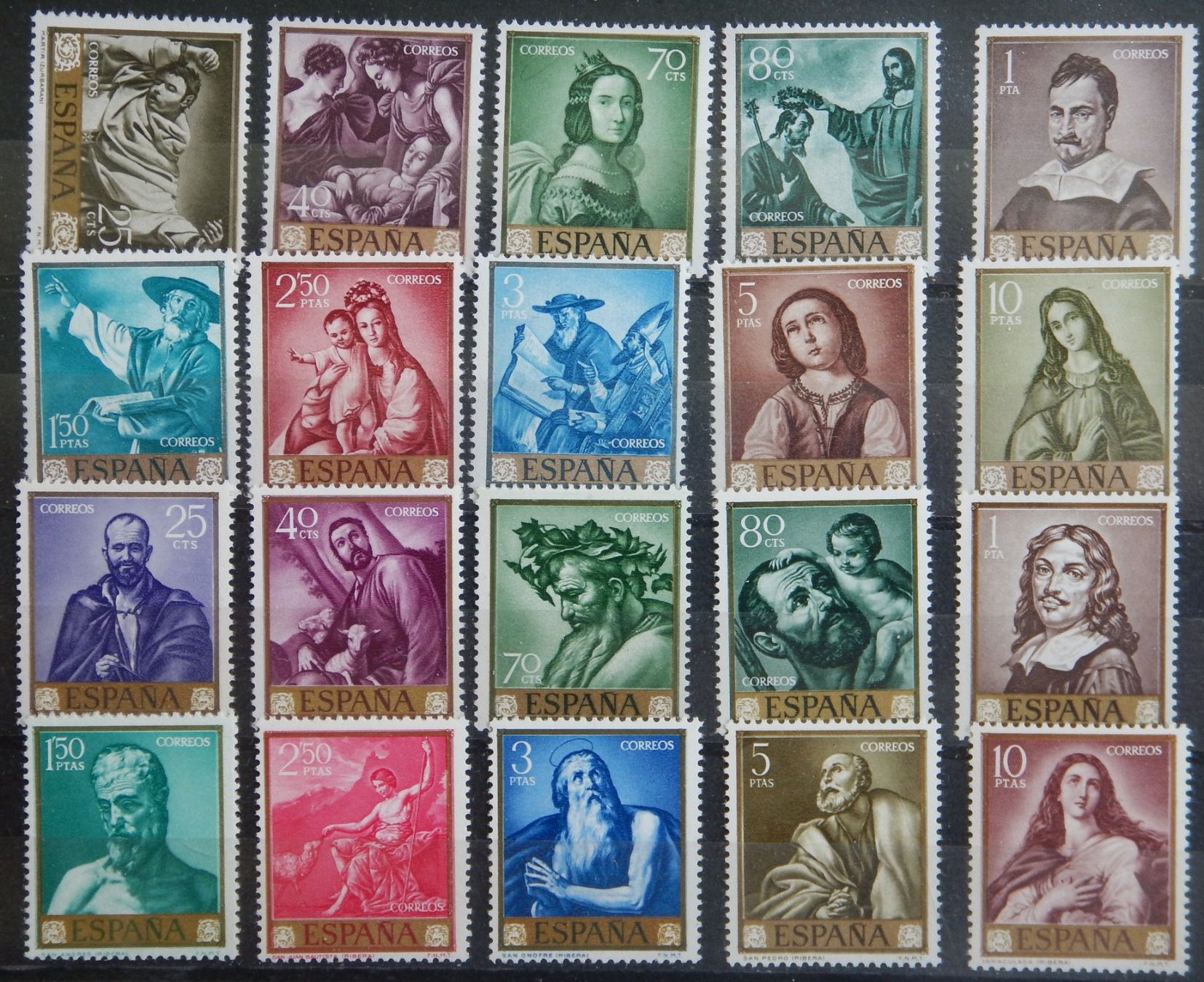 Tutti i francobolli: Spanien ex. Kat. 1304-1394 ** Kat. 43 Euro – Usato da Zürich venduto da Muehlekauf